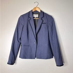 Banana Republic Dark Gray with Black Trim Blazer Jacket